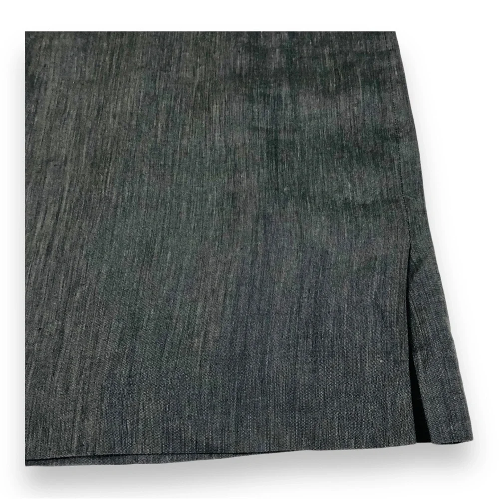 Akris Punto Linen Brown Pencil Skirt - Picture 5 of 12